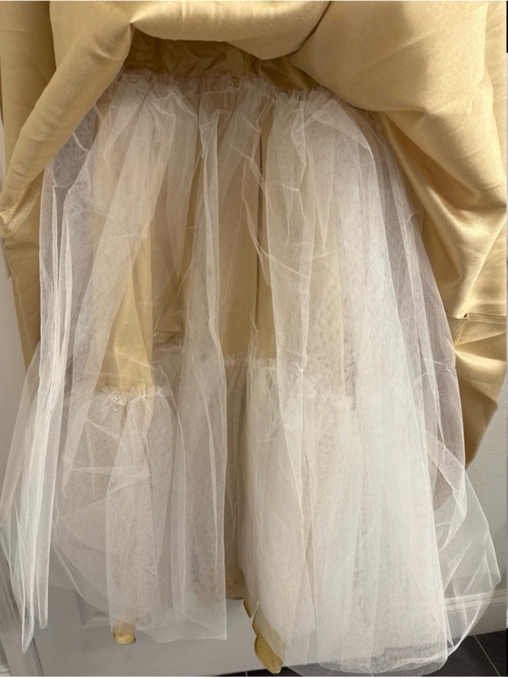 Camille La Vie Gold V-Neck Gown - Picture 8 of 10